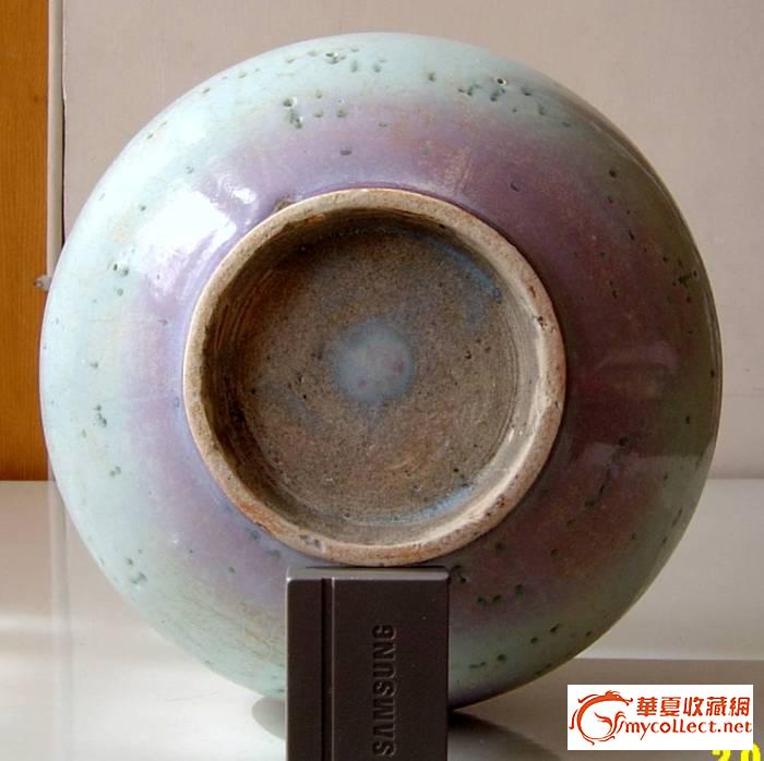宋/金〕钧窑*月白釉"玫瑰紫"斑罐
