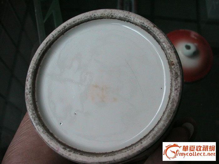 名家扬紫卿写意画笔筒_名家扬紫卿写意画笔筒