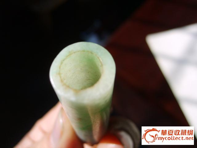 清代官帽翠玉翎管
