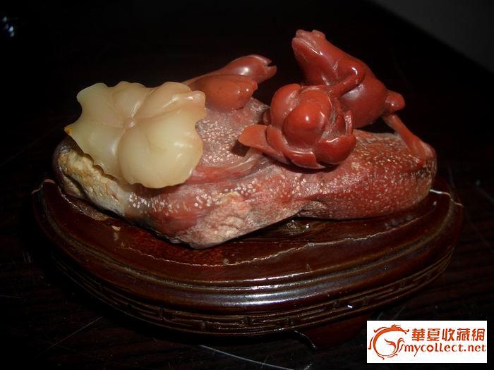 寿山石摆件:荷溏蛙趣-寿山石摆件:荷溏蛙趣价格-寿山石摆件:荷溏蛙趣图片，来自藏友晴空万里2005-杂项-地摊交易-华夏收藏网