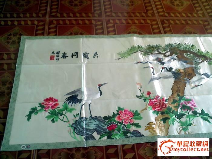 刺绣湘绣瓯绣-六鹤同春