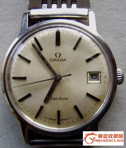 瑞士欧米茄:男机械单日历手表--50-60年代美品