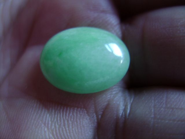 缅甸翡翠A蛋型戒面1_缅甸翡翠A蛋型戒面1价