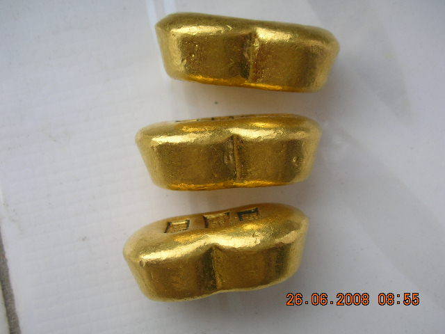 三枚一两图纸(金元宝)_三枚一两金锭(金元宝)价地形金锭图片