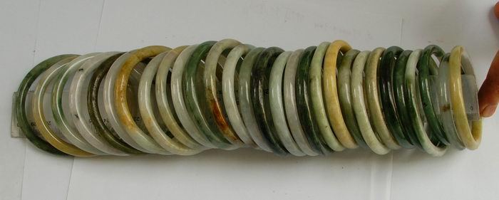 便宜批发A货缅甸翡翠手镯29只_便宜批发A货