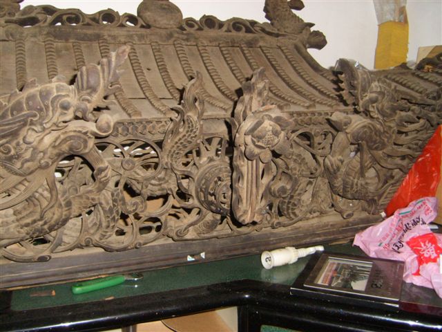 清代木雕,.佛龛.1.68米X90厘米_清代木雕,.佛龛