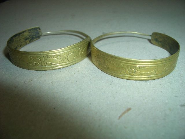 一对清代铜鎏金耳环_一对清代铜鎏金耳环价格