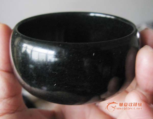 和田黑碧玉,宽边手镯