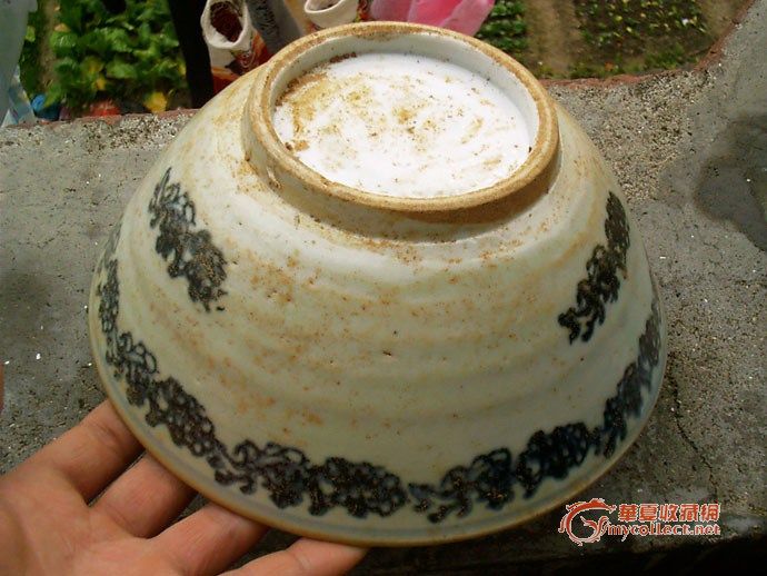 明末清初超级青花大碗出土-明末清初超级青花