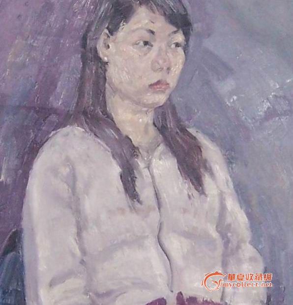 女青年油画像_女青年油画像价格_女青年油画