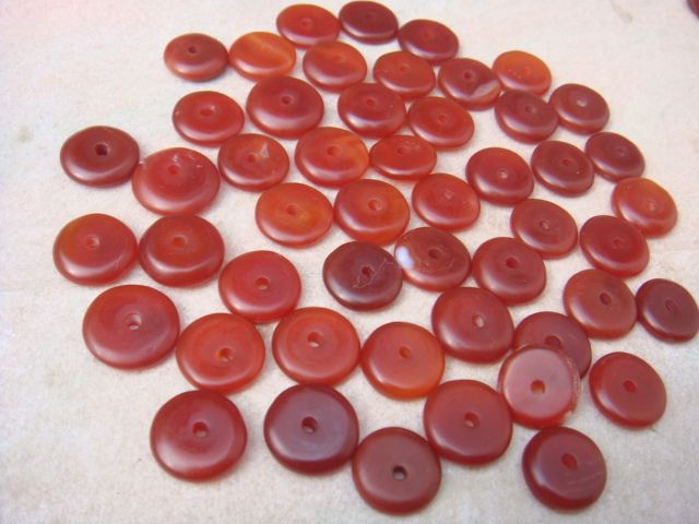 极品老南红玛瑙.玉钱50枚.包老_极品老南红玛