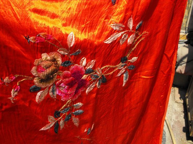 民国真丝刺绣被面_民国真丝刺绣被面价格_民