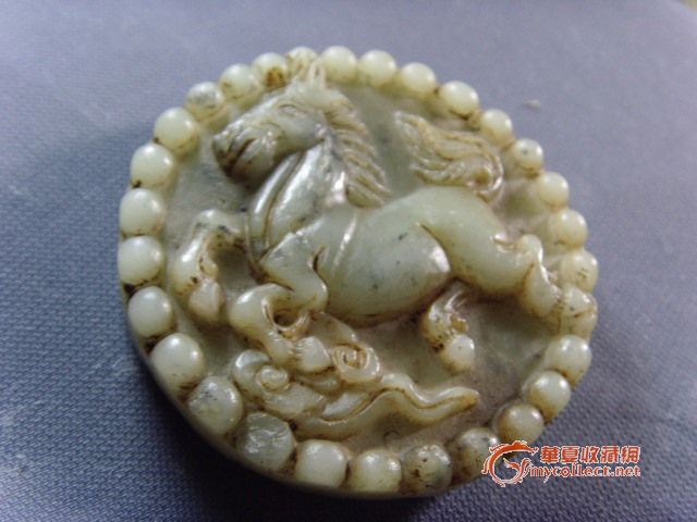 乡下收的龙马玉佩*雕工漂不漂亮自已看._乡下