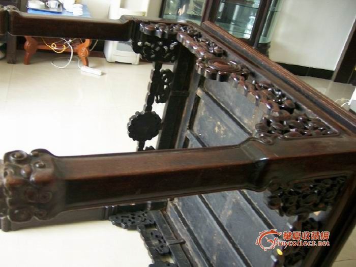 民国老酸枝红木苏工八仙桌_民国老酸枝红木苏