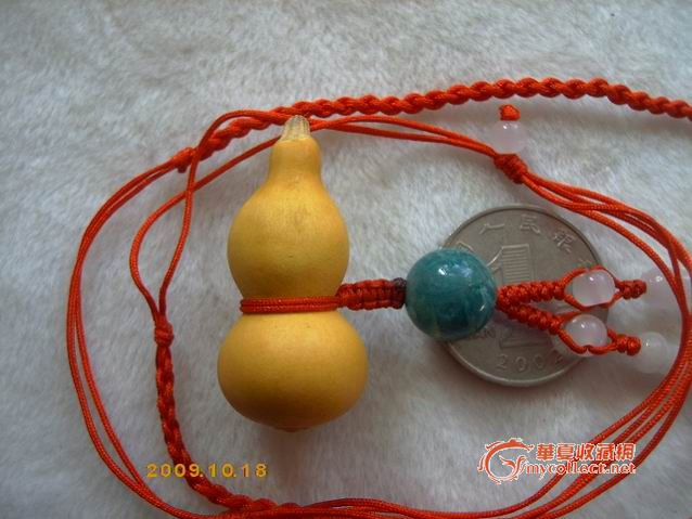 约1元硬币大小(3.5cm)袖珍本长小葫芦!改制的