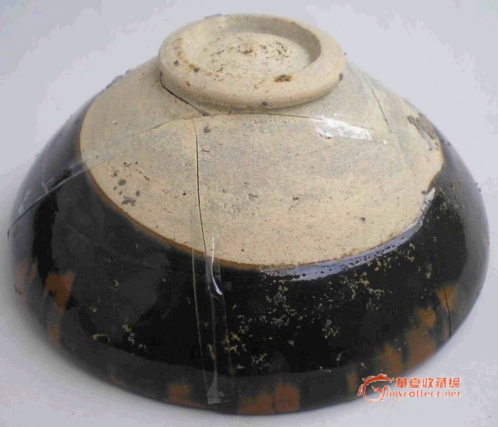 磁州窑铁锈花碗标本
