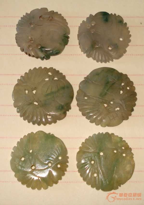 清代冰种老翡翠平安扣. ._清代冰种老翡翠平安