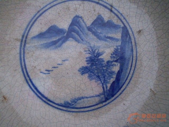 清光绪漳州窑过墙凤哥釉大碗-清光绪漳州窑过