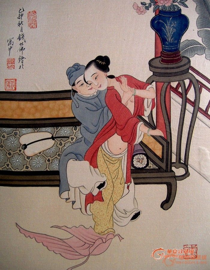 钱化佛·绢本《 秘戏图 精品册》精美绝伦 ,绝非24