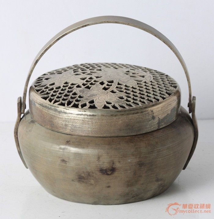 白铜手炉
