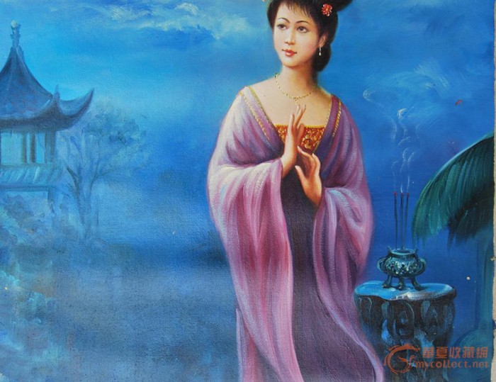 中国古代的四大美人之一《貂禅拜月》_中国古