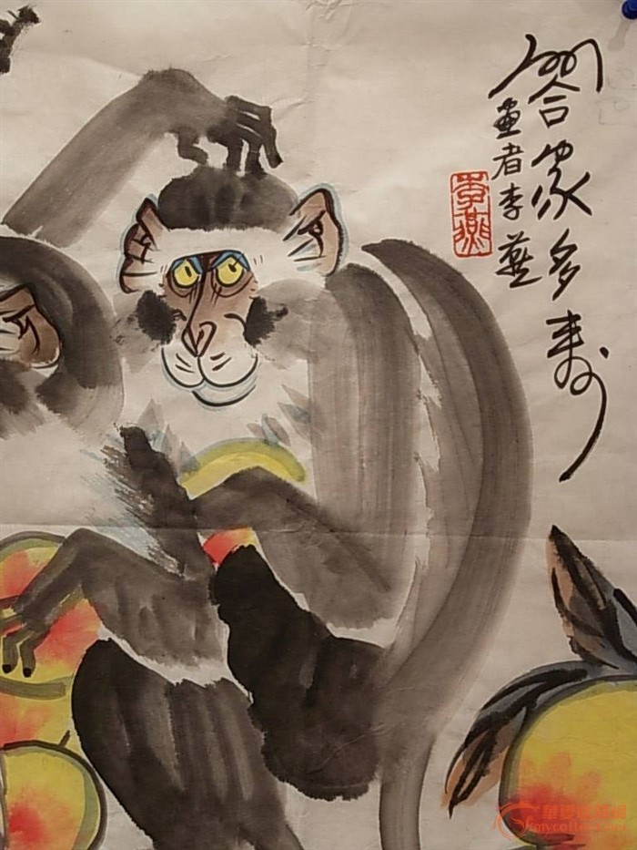 李燕的猴子_李燕的猴子价格_李燕的猴子图片_来自藏友日本字画专卖