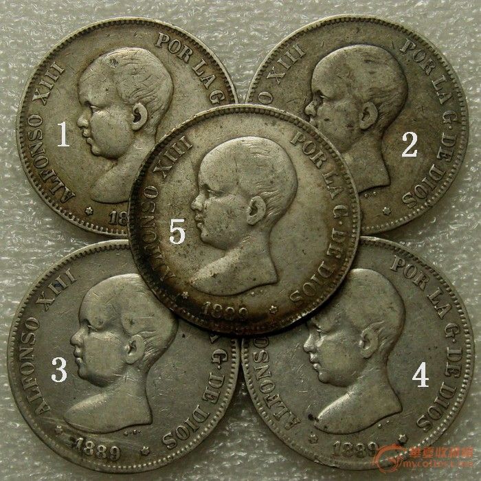 【银币世界】 西班牙双柱婴儿头大银币 ① _【