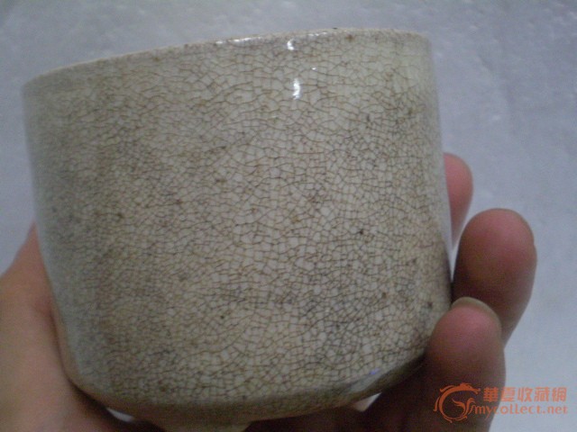 清代潮州窑哥釉开片炉