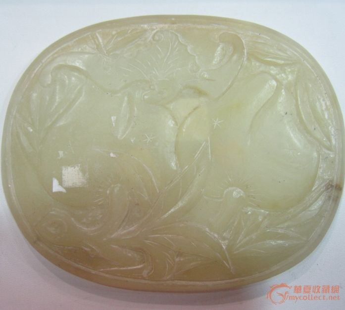 !清 如意 大玉瓦子 !上海文物商店旧藏!_!清 如意