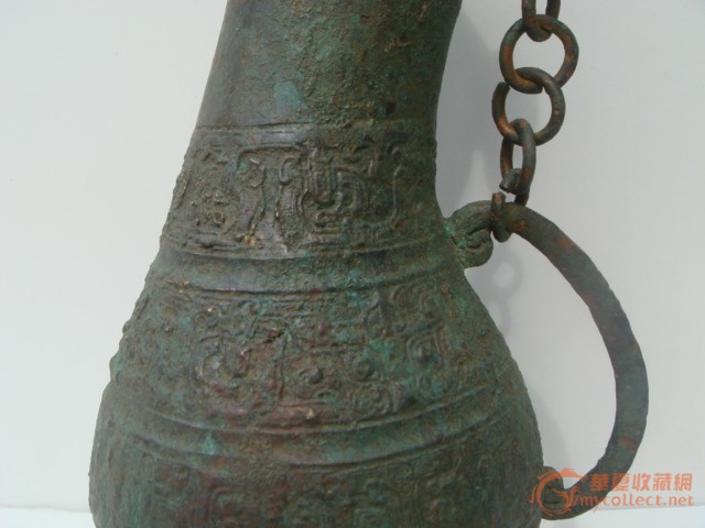 阿安的旧货 青铜器系列 汉代鹄首青铜壶_阿安