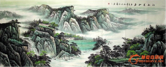 董大川·六尺山水国画