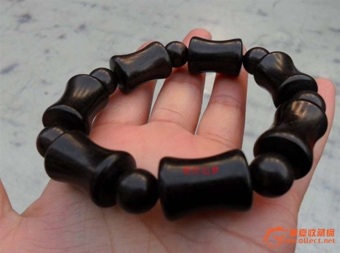 黑檀木男士路路通手链造型好寓意好_黑檀木男