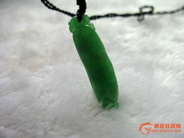 天然翡翠A货老坑玉糯种帝王绿上品高雅如意项