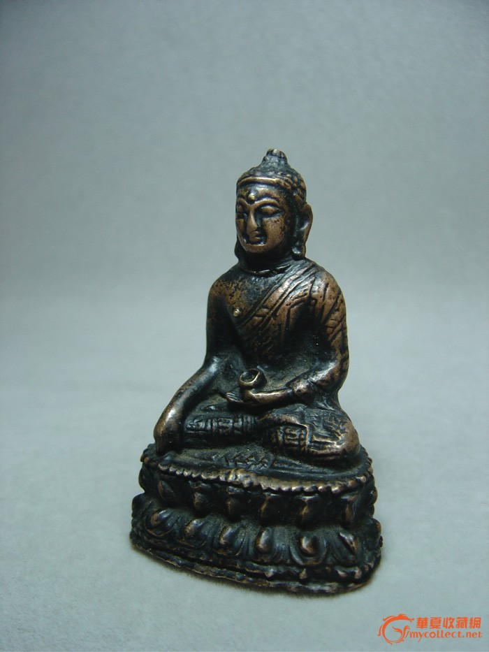 明代铜释迦摩尼小佛像,高:7厘米_明代铜释迦摩