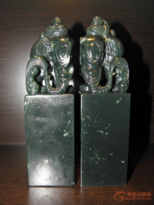 艾叶绿寿山石 善博石精品 如意观音 高11CM_艾