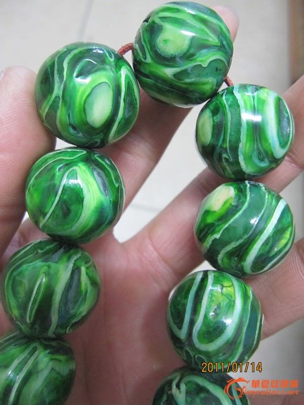 收来的18粒 佛舍利子念珠串 2.2cm_收来的18粒