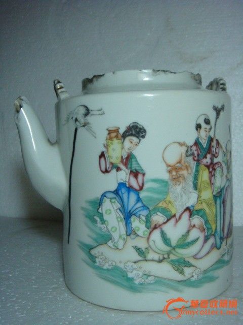 民国名家(刘荣盛)画(王母娘娘开蟠桃会,群仙聚