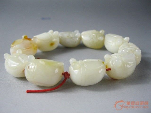 和田玉小蝉手串_和田玉小蝉手串价格_和田玉小蝉手串图片_来自藏友燕子收藏_玉器_地摊交易_华夏收藏网 cang.com