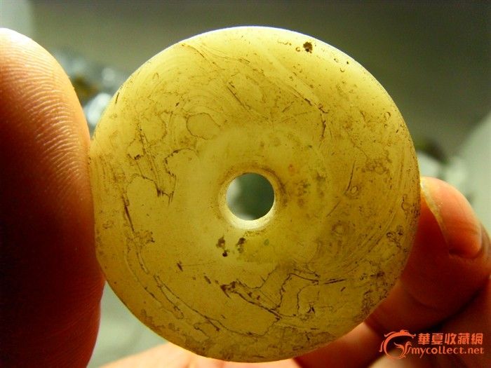 明代料器玉壁_明代料器玉壁价格_明代料器玉壁图片_来自藏友倚玉阁_玉器_地摊交易_华夏收藏网 cang.com