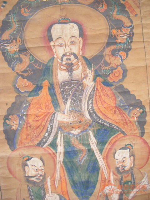 清代水陆画--道教三清