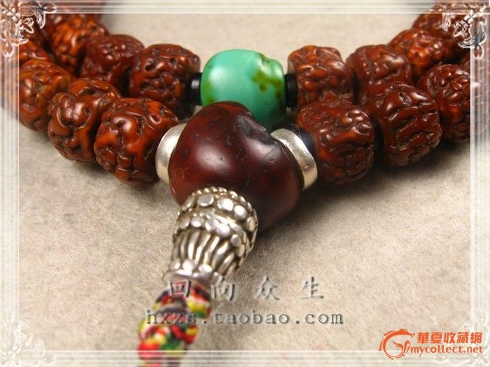 极品藏区老金刚菩提子54提珠,包真包老_极品藏