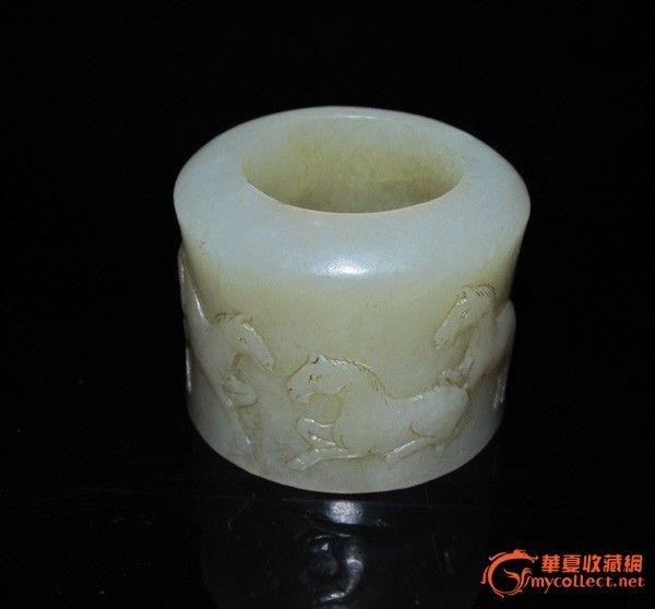 八骏马 扳指 -八骏马 扳指 价格-八骏马 扳指 图片，来自藏友乡下古玩收藏-玉器-地摊交易-华夏收藏网