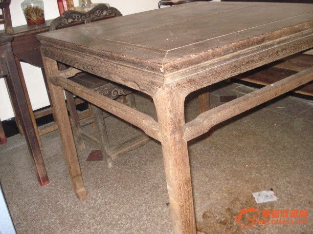 古朴再现~明代鸡翅木八仙桌~汤匙脚,缩腰一流