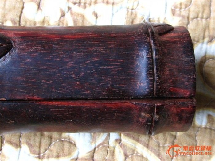 印度小叶紫檀 木料 老料 拆房料 火焰纹镇尺一对