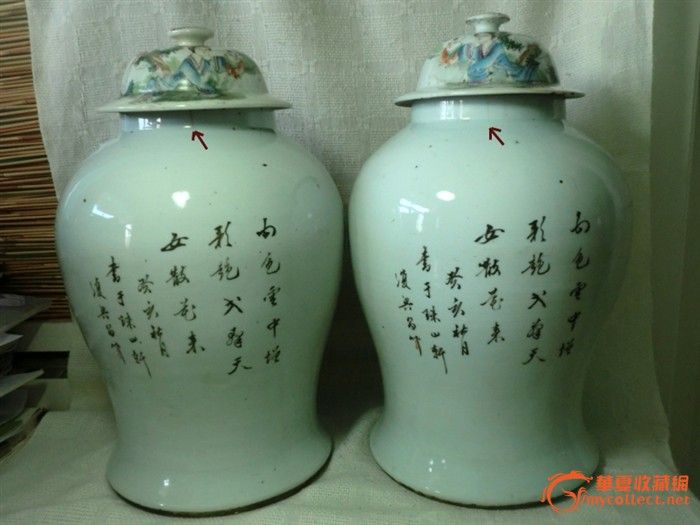 民国早期江西名款【<em>天女散花</em>将军<em>罐</em>】_民国早