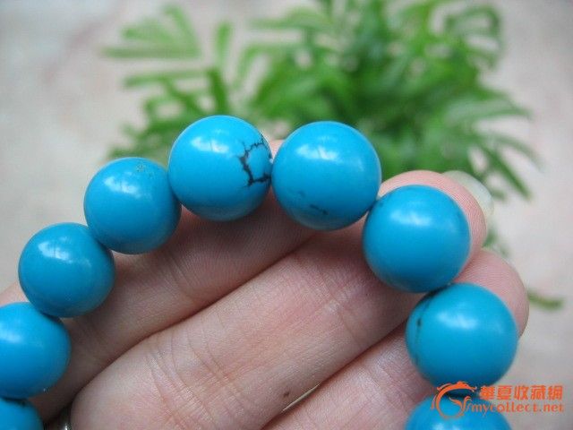 【冰清玉缘】天然蓝松石手串_【冰清玉缘】天