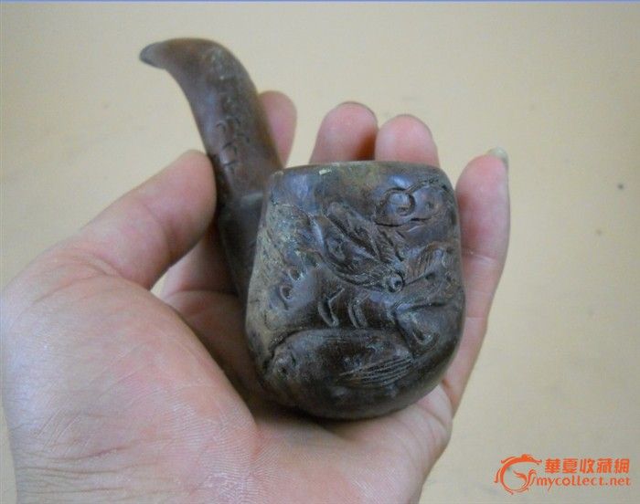 麻利疙瘩木头雕龙纹烟斗(有点年份)_麻利疙瘩木头雕龙纹烟斗(有点年份)价格_麻利疙瘩木头雕龙纹烟斗(有点年份)图片_来自藏友爱新觉罗_木器_地摊交易_华夏收藏网 cang.com