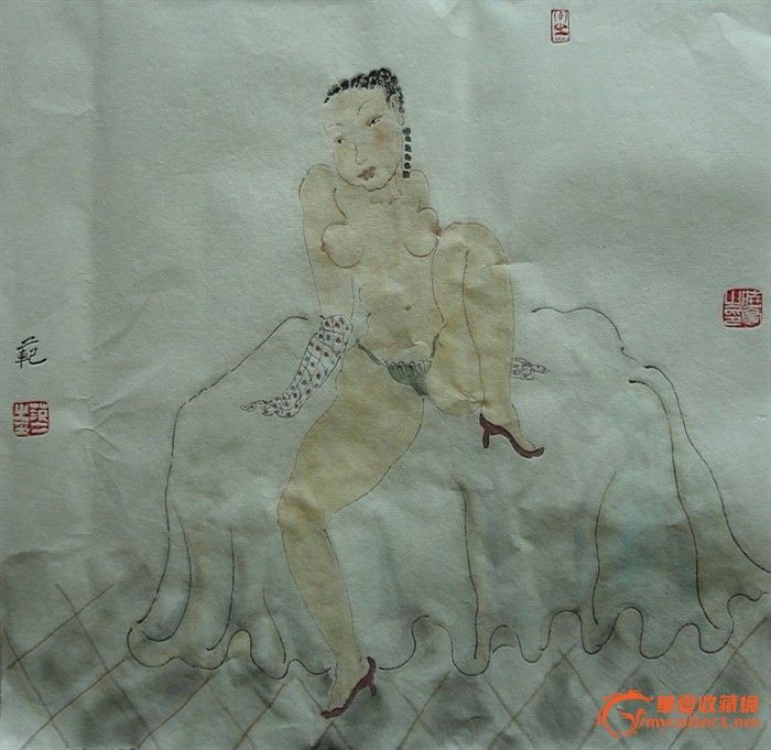 字画交易 <em>极品美女</em>图