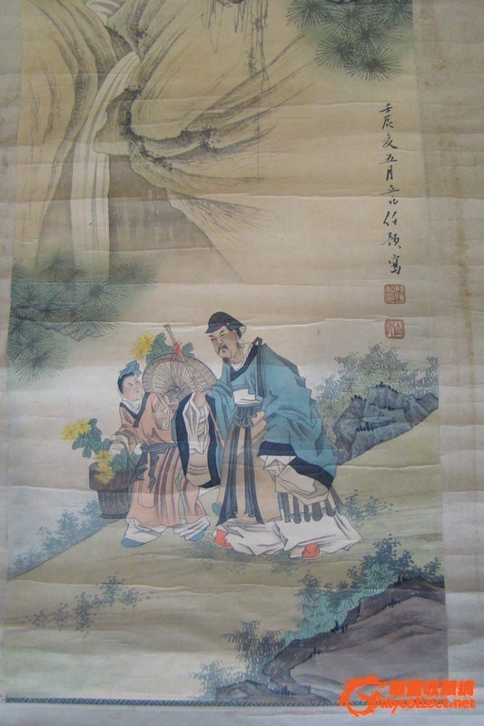 乡下收来一幅明清时期人物画