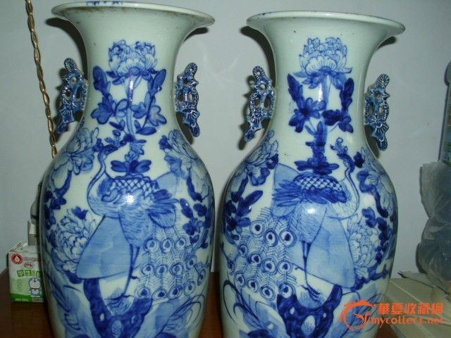 清代150件花鸟青花大瓶_清代150件花鸟青花大